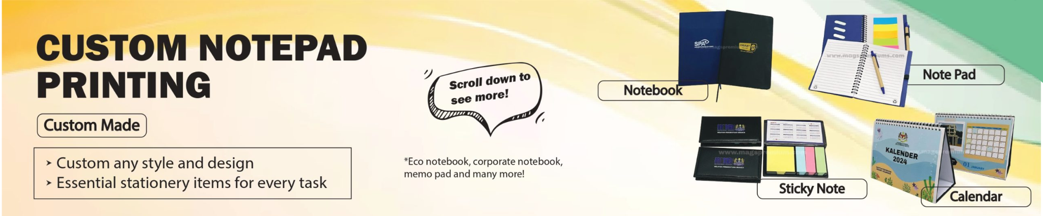 Custom Printed Diaries