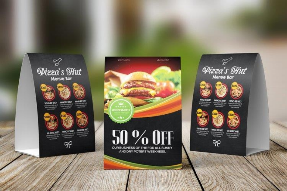 Table Tent Menu